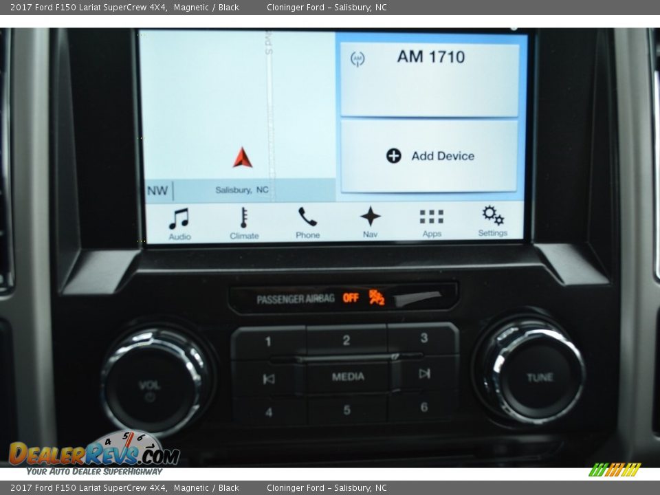 2017 Ford F150 Lariat SuperCrew 4X4 Magnetic / Black Photo #12