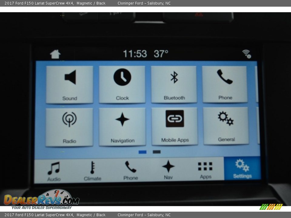 2017 Ford F150 Lariat SuperCrew 4X4 Magnetic / Black Photo #13