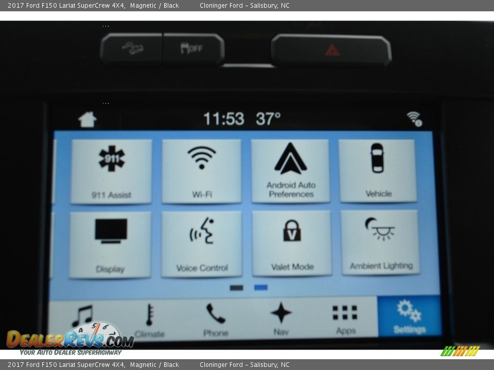 2017 Ford F150 Lariat SuperCrew 4X4 Magnetic / Black Photo #14