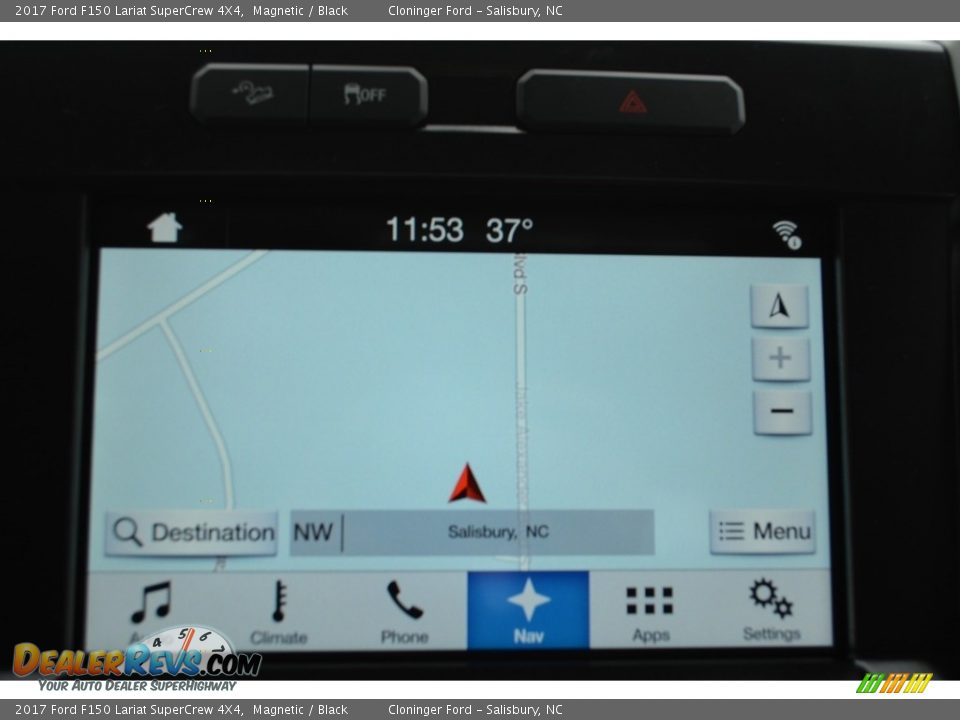 2017 Ford F150 Lariat SuperCrew 4X4 Magnetic / Black Photo #15
