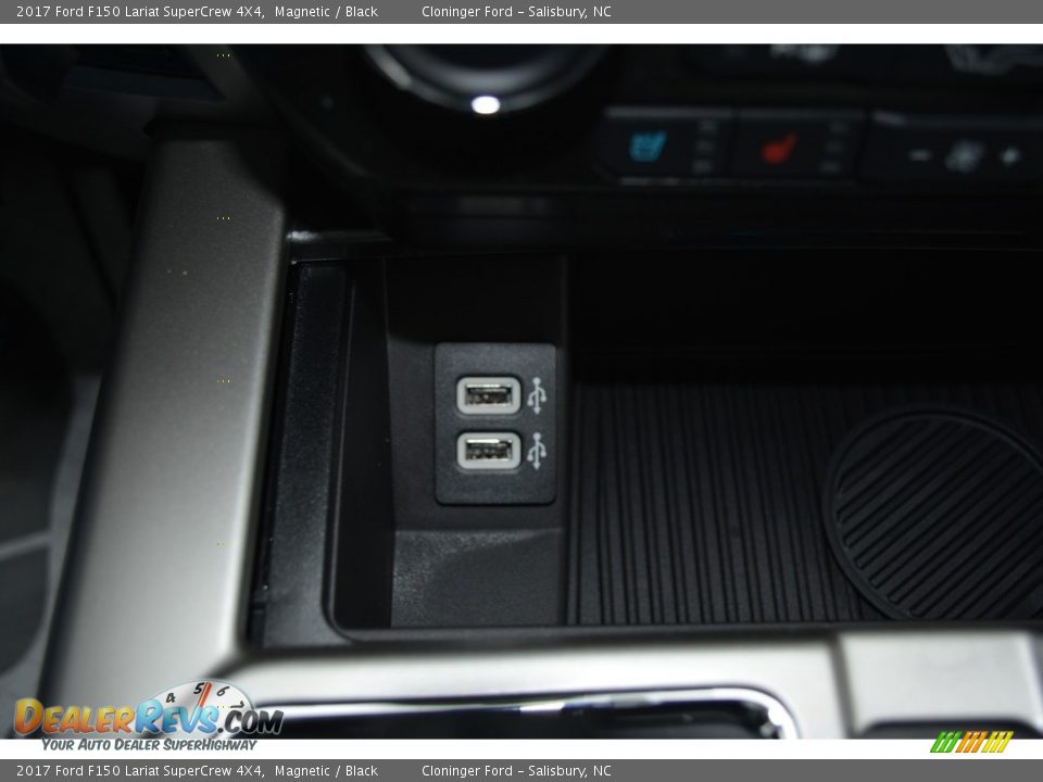 2017 Ford F150 Lariat SuperCrew 4X4 Magnetic / Black Photo #18