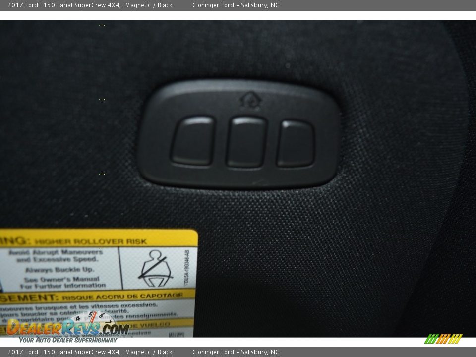 2017 Ford F150 Lariat SuperCrew 4X4 Magnetic / Black Photo #24