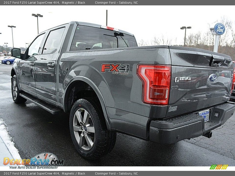 2017 Ford F150 Lariat SuperCrew 4X4 Magnetic / Black Photo #29