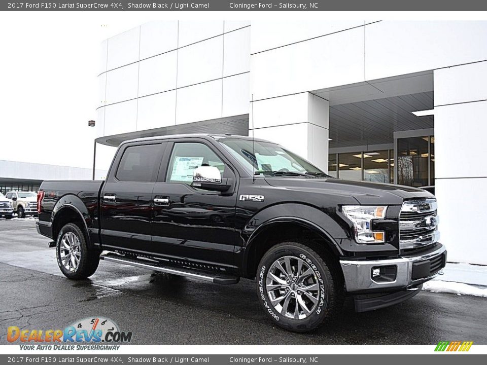 2017 Ford F150 Lariat SuperCrew 4X4 Shadow Black / Light Camel Photo #1