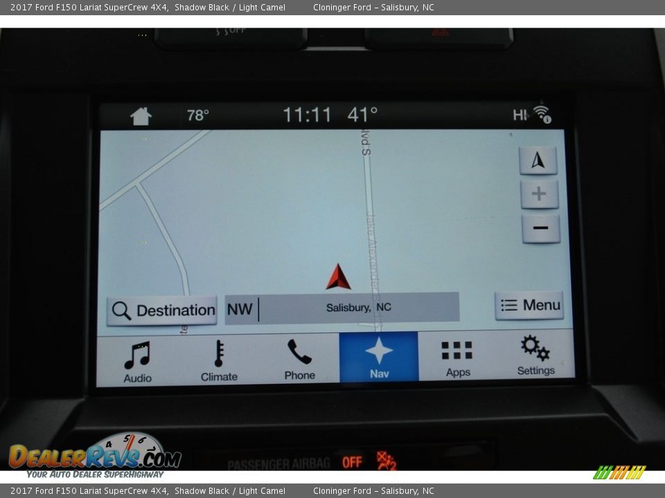2017 Ford F150 Lariat SuperCrew 4X4 Shadow Black / Light Camel Photo #15