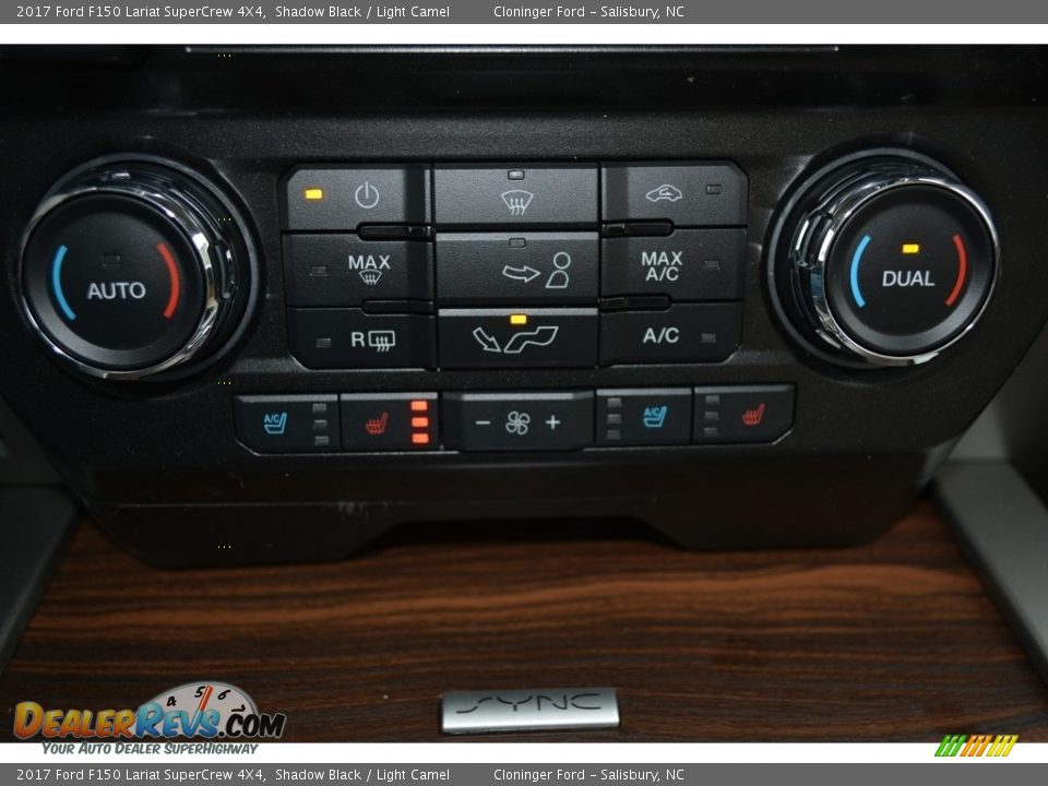 2017 Ford F150 Lariat SuperCrew 4X4 Shadow Black / Light Camel Photo #17