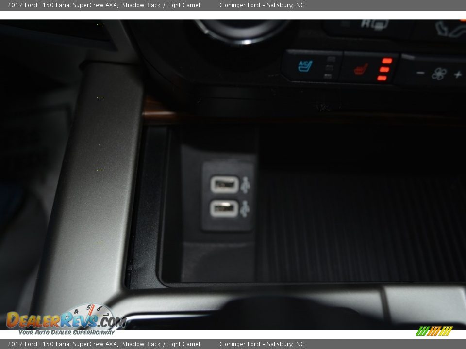 2017 Ford F150 Lariat SuperCrew 4X4 Shadow Black / Light Camel Photo #18