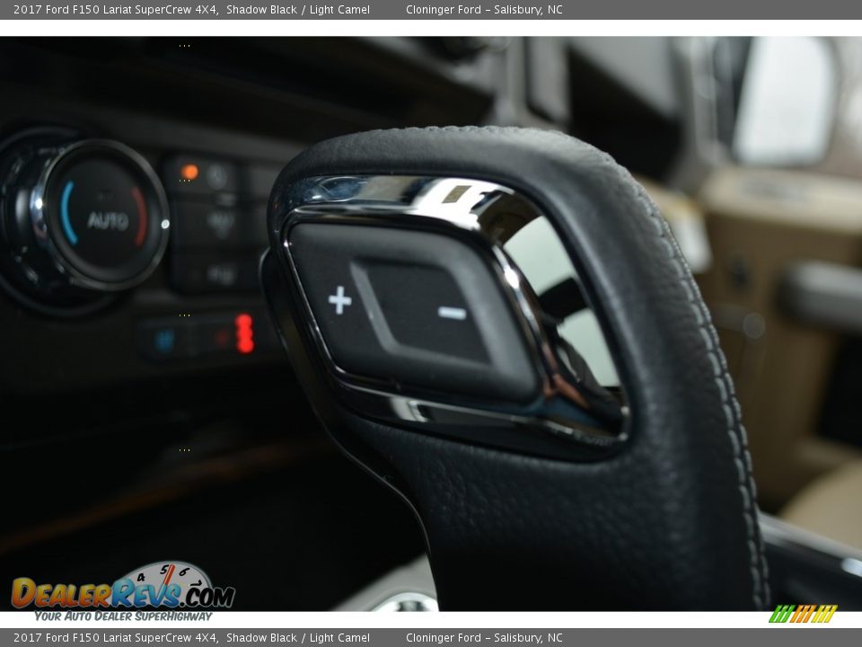 2017 Ford F150 Lariat SuperCrew 4X4 Shadow Black / Light Camel Photo #20