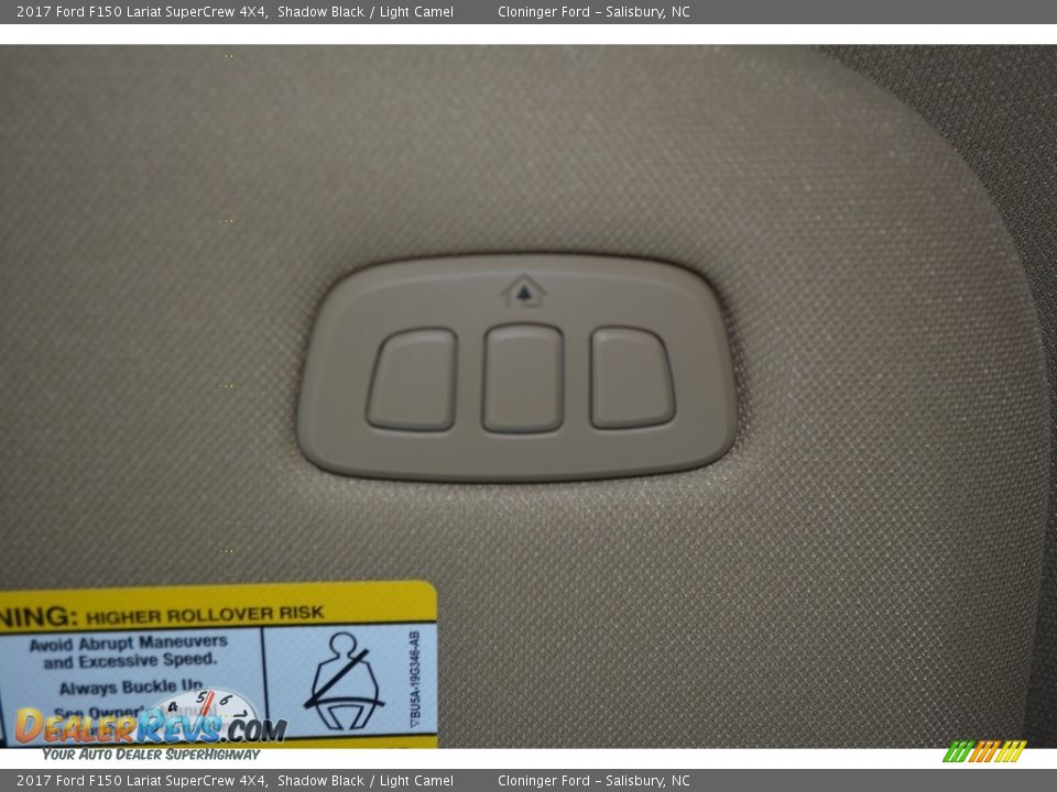 2017 Ford F150 Lariat SuperCrew 4X4 Shadow Black / Light Camel Photo #24