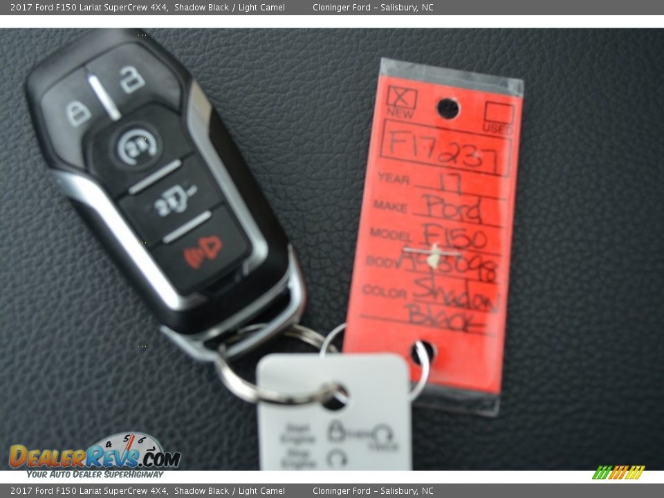2017 Ford F150 Lariat SuperCrew 4X4 Shadow Black / Light Camel Photo #28