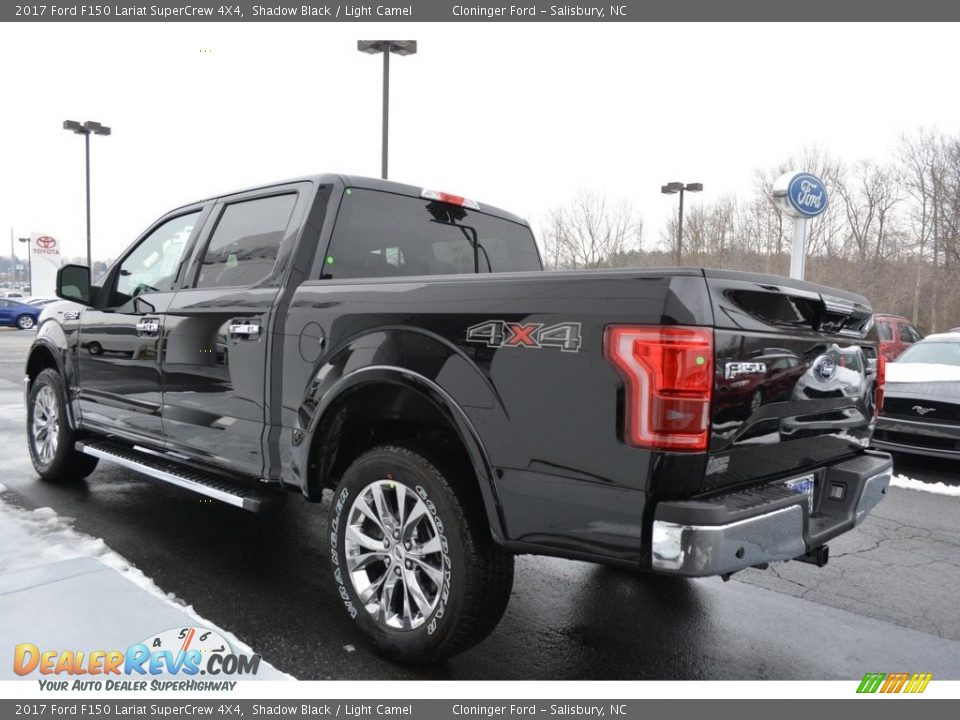 2017 Ford F150 Lariat SuperCrew 4X4 Shadow Black / Light Camel Photo #29