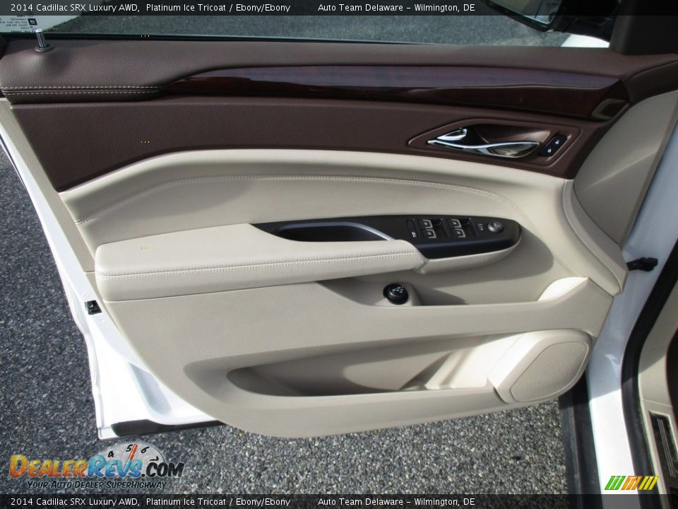 2014 Cadillac SRX Luxury AWD Platinum Ice Tricoat / Ebony/Ebony Photo #22