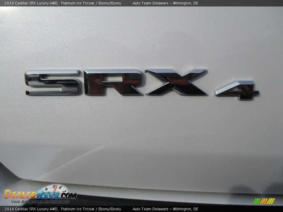 2014 Cadillac SRX Luxury AWD Platinum Ice Tricoat / Ebony/Ebony Photo #29