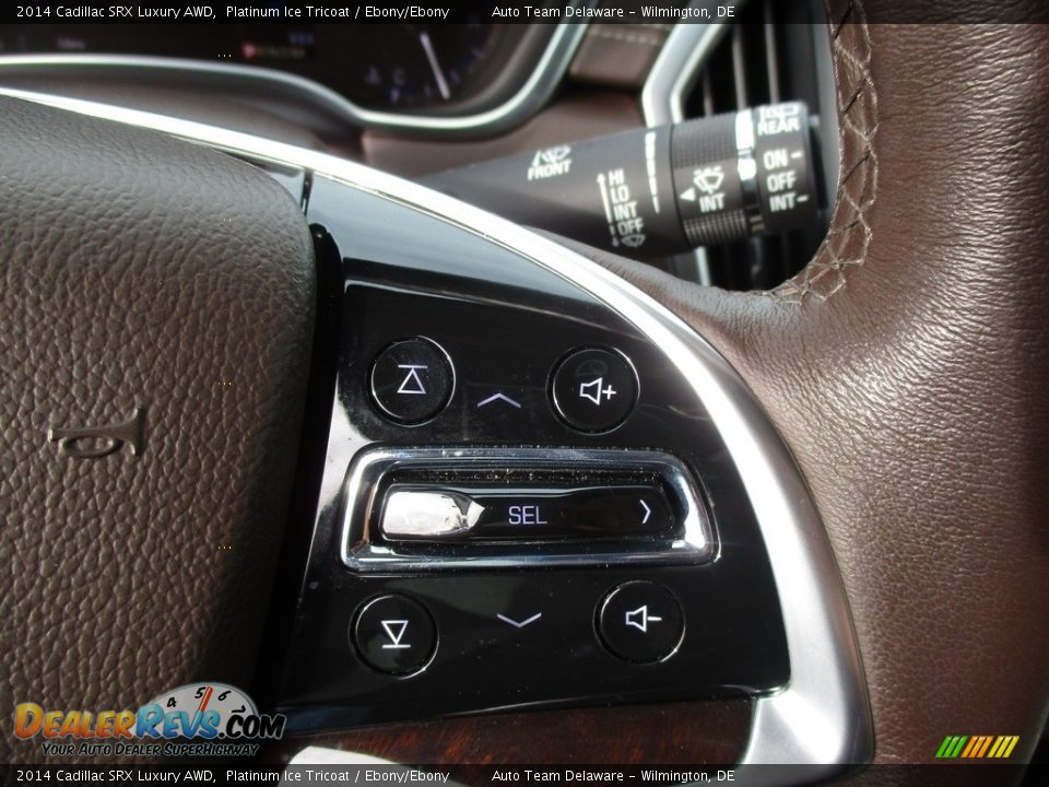 2014 Cadillac SRX Luxury AWD Platinum Ice Tricoat / Ebony/Ebony Photo #36
