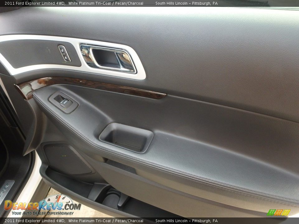 2011 Ford Explorer Limited 4WD White Platinum Tri-Coat / Pecan/Charcoal Photo #12