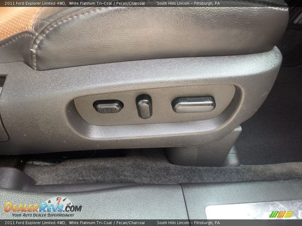 2011 Ford Explorer Limited 4WD White Platinum Tri-Coat / Pecan/Charcoal Photo #13
