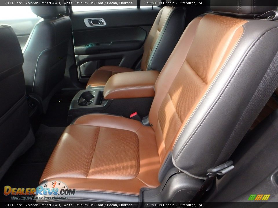 2011 Ford Explorer Limited 4WD White Platinum Tri-Coat / Pecan/Charcoal Photo #16