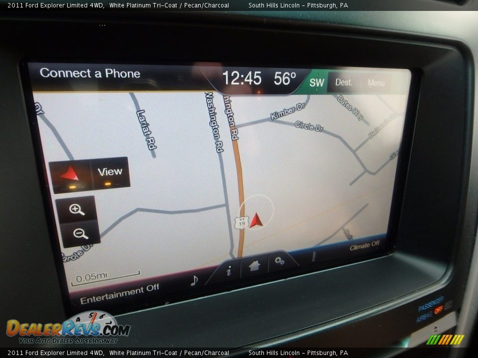 2011 Ford Explorer Limited 4WD White Platinum Tri-Coat / Pecan/Charcoal Photo #21