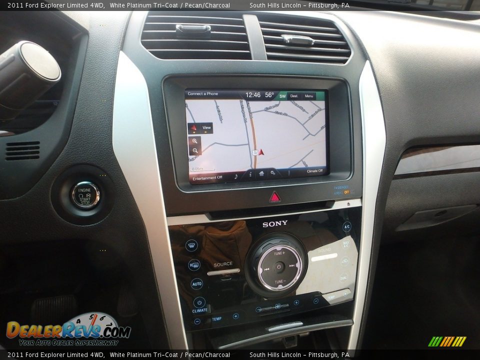 2011 Ford Explorer Limited 4WD White Platinum Tri-Coat / Pecan/Charcoal Photo #22