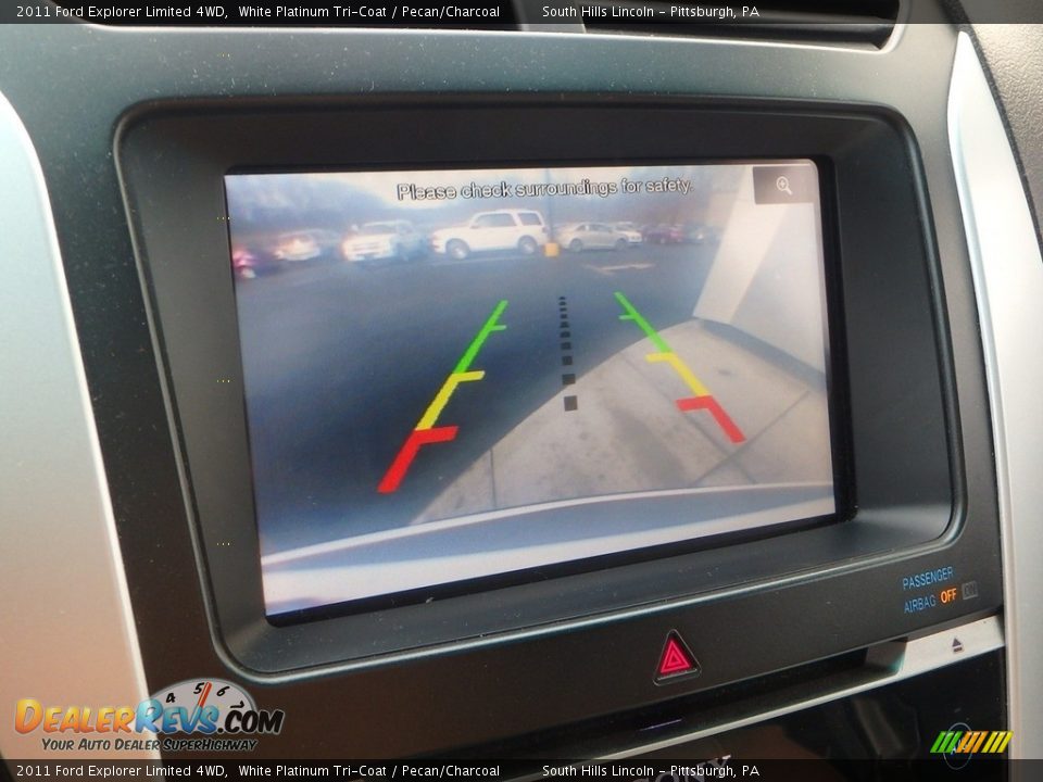 2011 Ford Explorer Limited 4WD White Platinum Tri-Coat / Pecan/Charcoal Photo #25