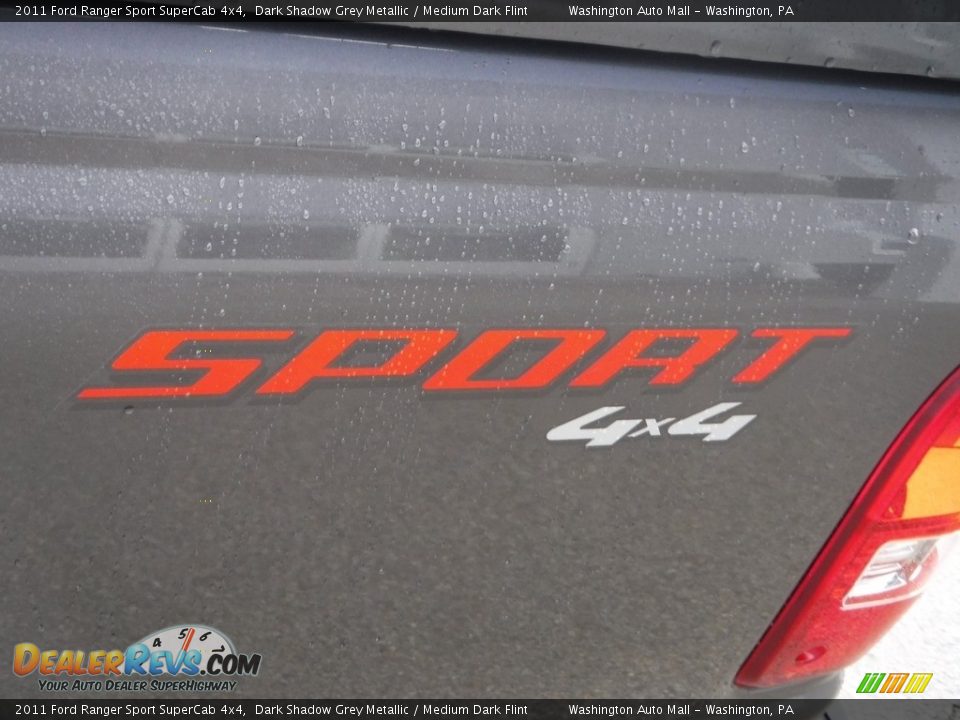 2011 Ford Ranger Sport SuperCab 4x4 Dark Shadow Grey Metallic / Medium Dark Flint Photo #9