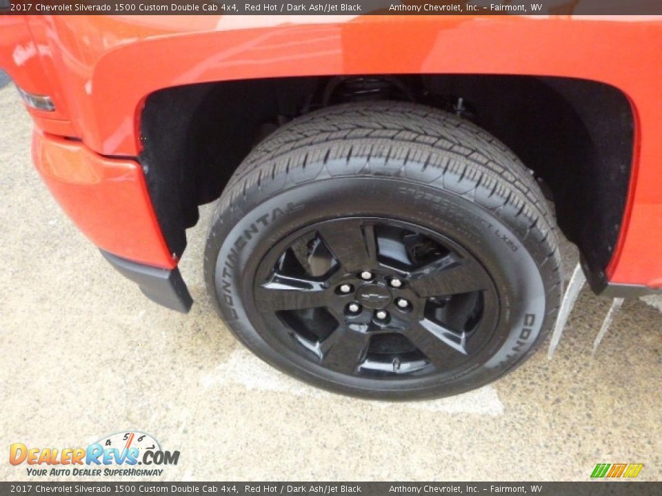 2017 Chevrolet Silverado 1500 Custom Double Cab 4x4 Red Hot / Dark Ash/Jet Black Photo #2