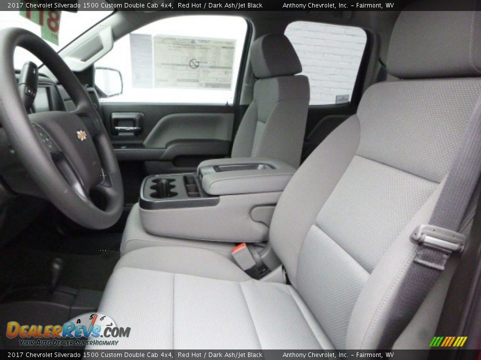2017 Chevrolet Silverado 1500 Custom Double Cab 4x4 Red Hot / Dark Ash/Jet Black Photo #11