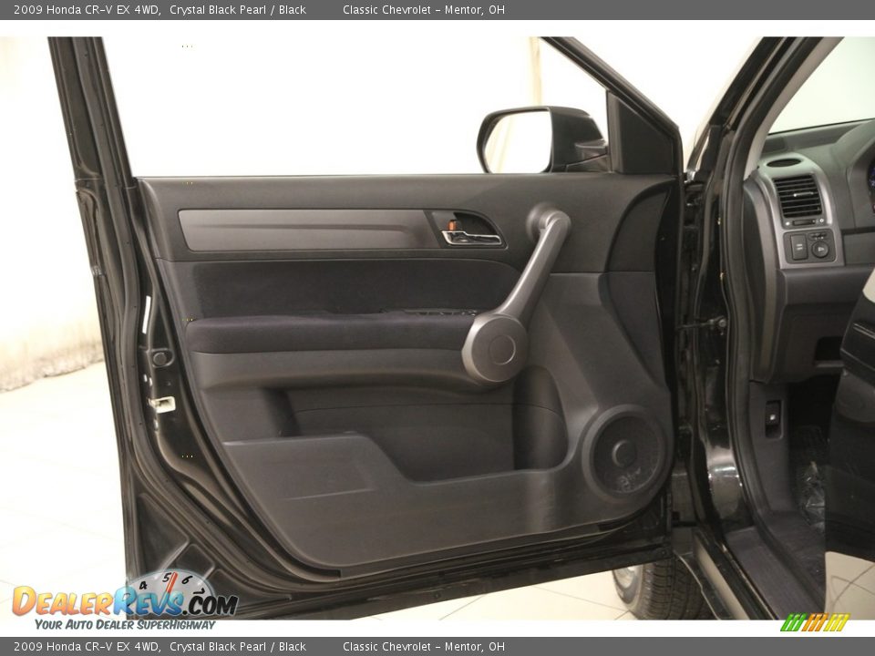 2009 Honda CR-V EX 4WD Crystal Black Pearl / Black Photo #4