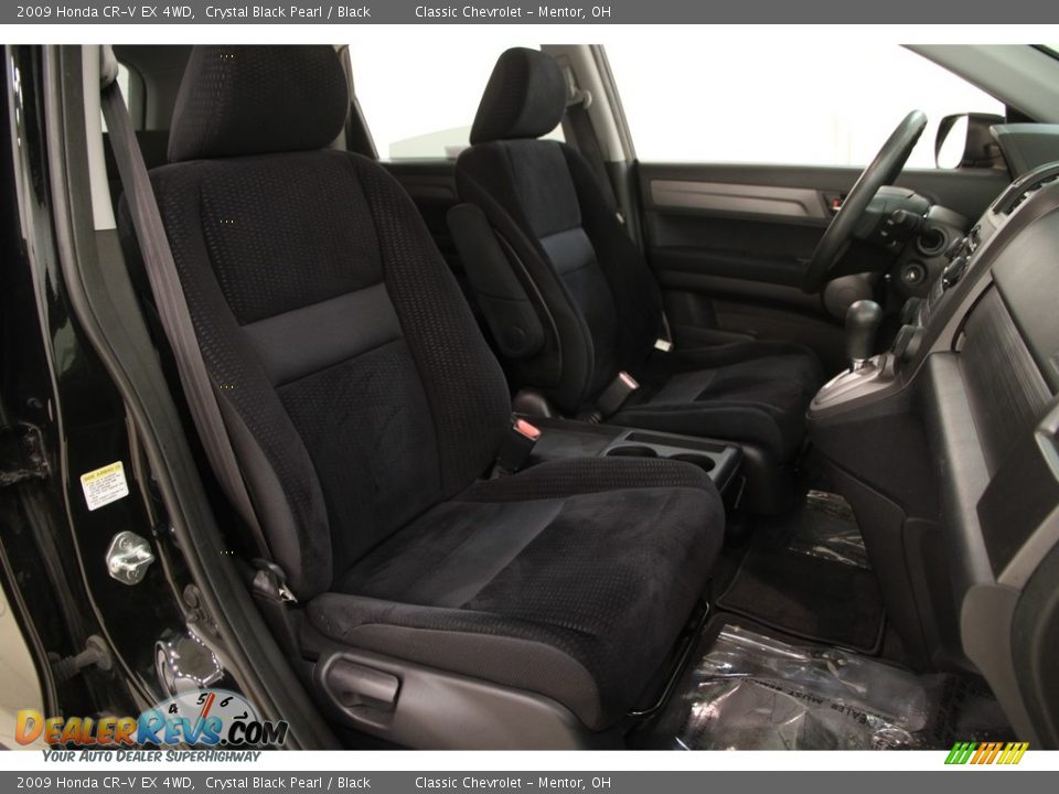 2009 Honda CR-V EX 4WD Crystal Black Pearl / Black Photo #10