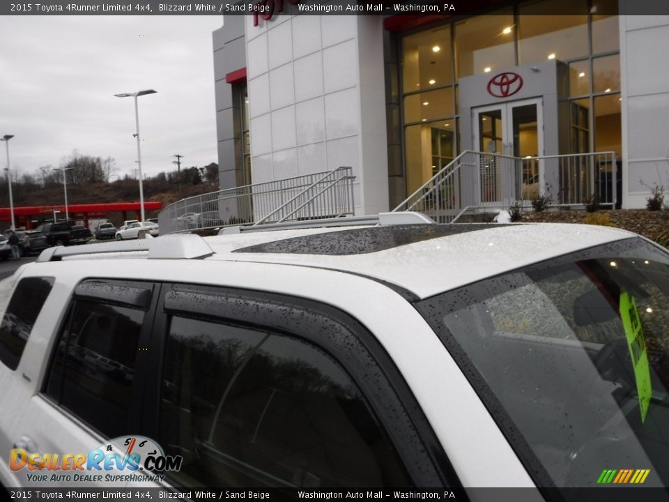 2015 Toyota 4Runner Limited 4x4 Blizzard White / Sand Beige Photo #4