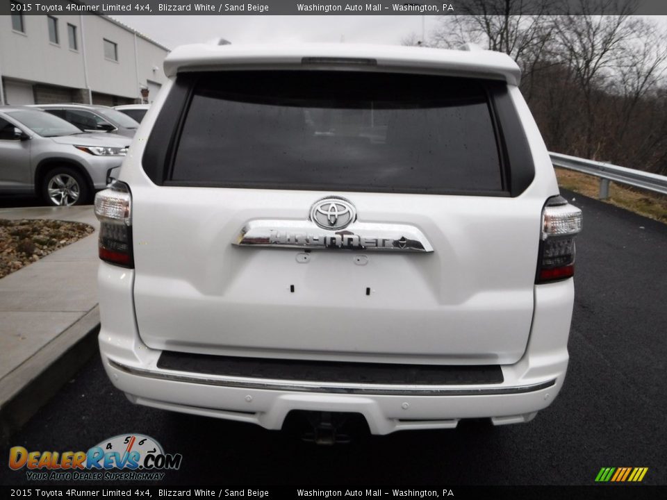 2015 Toyota 4Runner Limited 4x4 Blizzard White / Sand Beige Photo #10