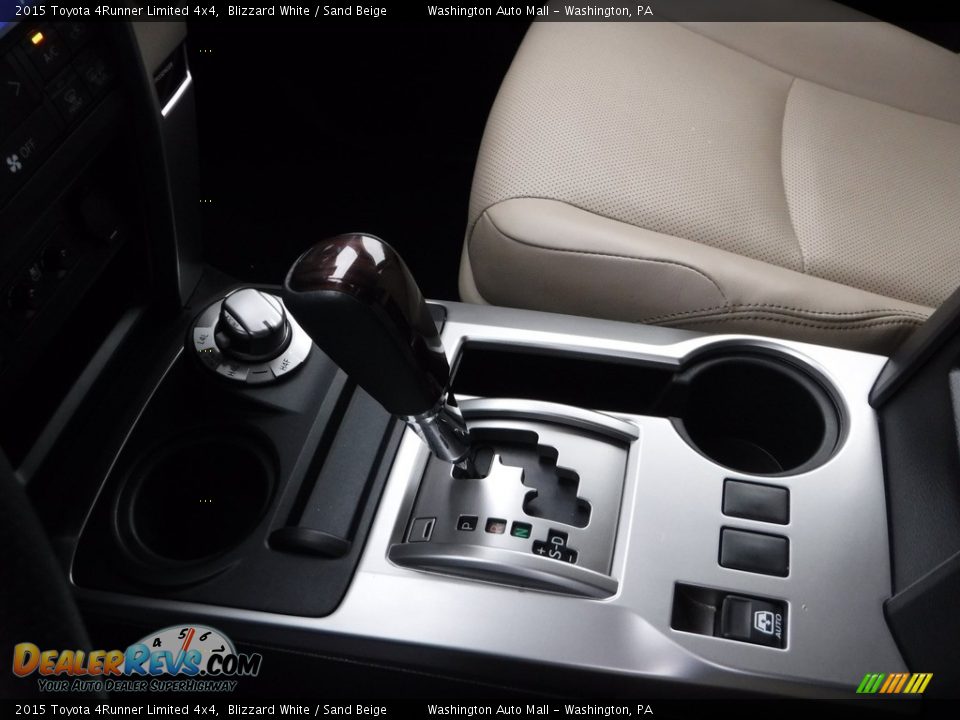 2015 Toyota 4Runner Limited 4x4 Blizzard White / Sand Beige Photo #19