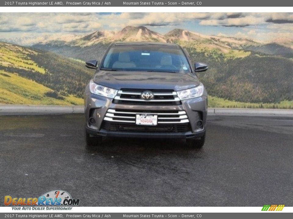 2017 Toyota Highlander LE AWD Predawn Gray Mica / Ash Photo #2