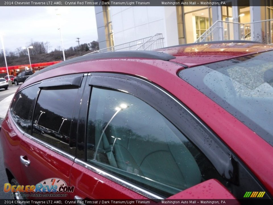 2014 Chevrolet Traverse LTZ AWD Crystal Red Tintcoat / Dark Titanium/Light Titanium Photo #4
