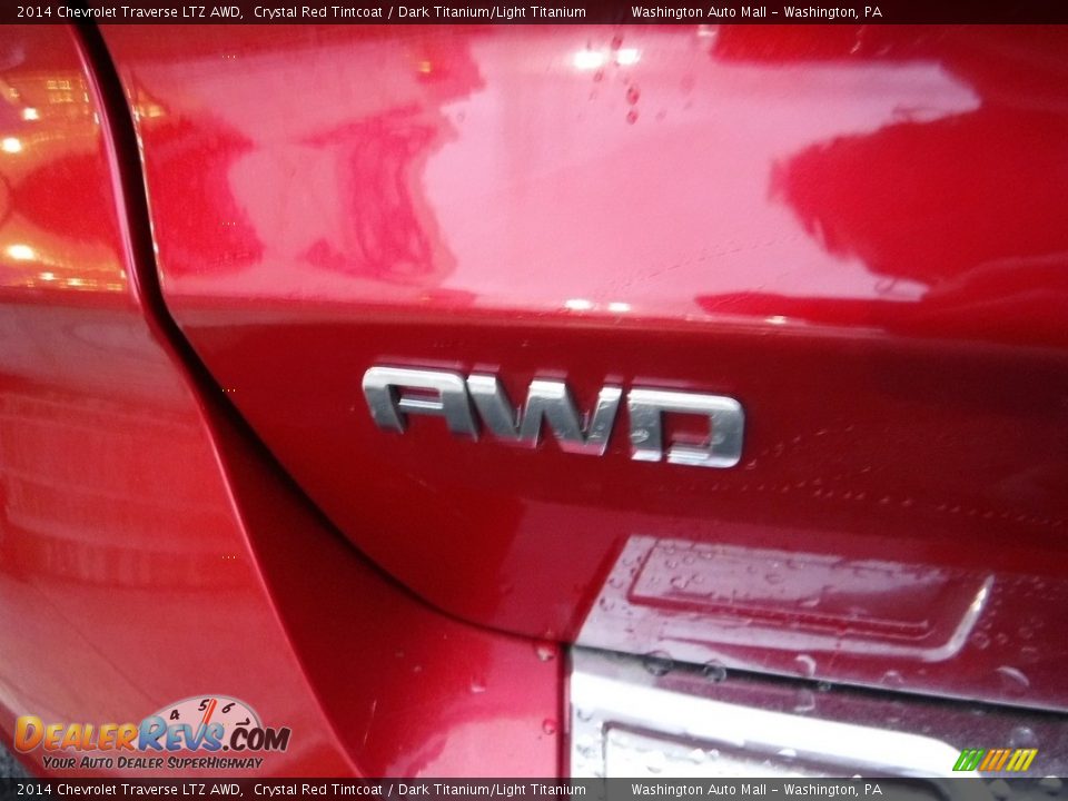 2014 Chevrolet Traverse LTZ AWD Crystal Red Tintcoat / Dark Titanium/Light Titanium Photo #9