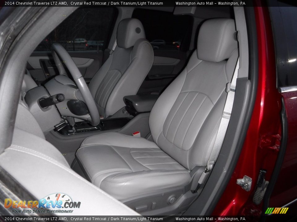 2014 Chevrolet Traverse LTZ AWD Crystal Red Tintcoat / Dark Titanium/Light Titanium Photo #14