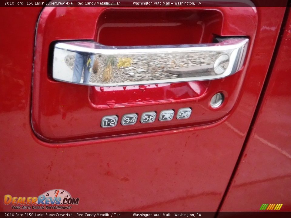 2010 Ford F150 Lariat SuperCrew 4x4 Red Candy Metallic / Tan Photo #10