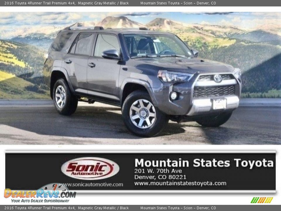 2016 Toyota 4Runner Trail Premium 4x4 Magnetic Gray Metallic / Black Photo #1