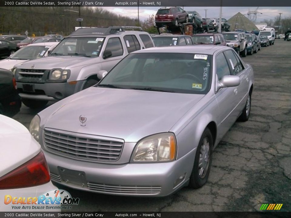 2003 Cadillac DeVille Sedan Sterling Silver / Dark Gray Photo #1