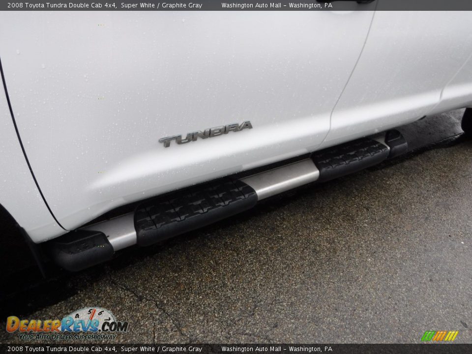 2008 Toyota Tundra Double Cab 4x4 Super White / Graphite Gray Photo #8
