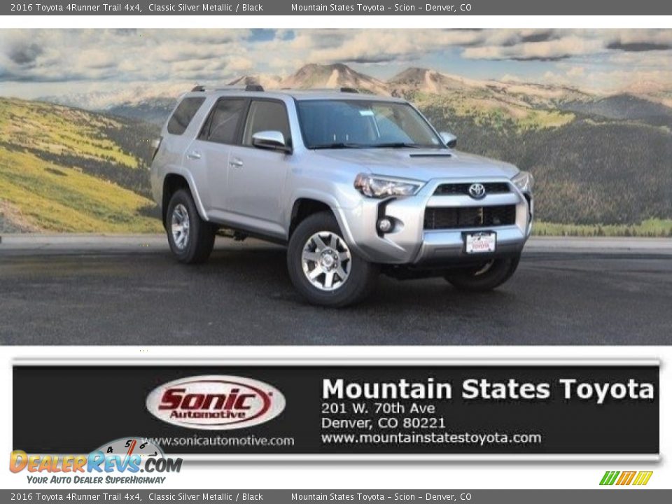2016 Toyota 4Runner Trail 4x4 Classic Silver Metallic / Black Photo #1