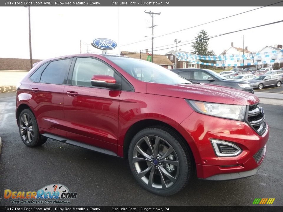 Front 3/4 View of 2017 Ford Edge Sport AWD Photo #3