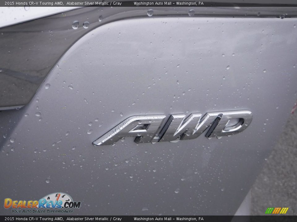 2015 Honda CR-V Touring AWD Alabaster Silver Metallic / Gray Photo #12