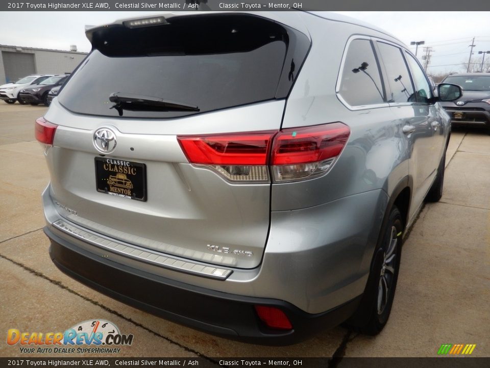 2017 Toyota Highlander XLE AWD Celestial Silver Metallic / Ash Photo #2