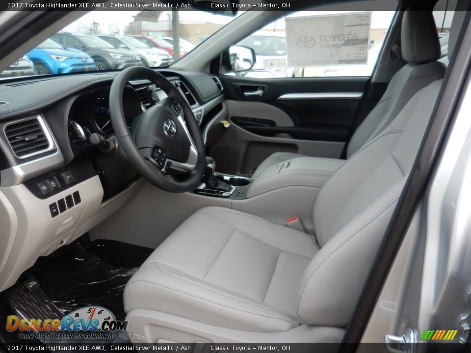 2017 Toyota Highlander XLE AWD Celestial Silver Metallic / Ash Photo #3