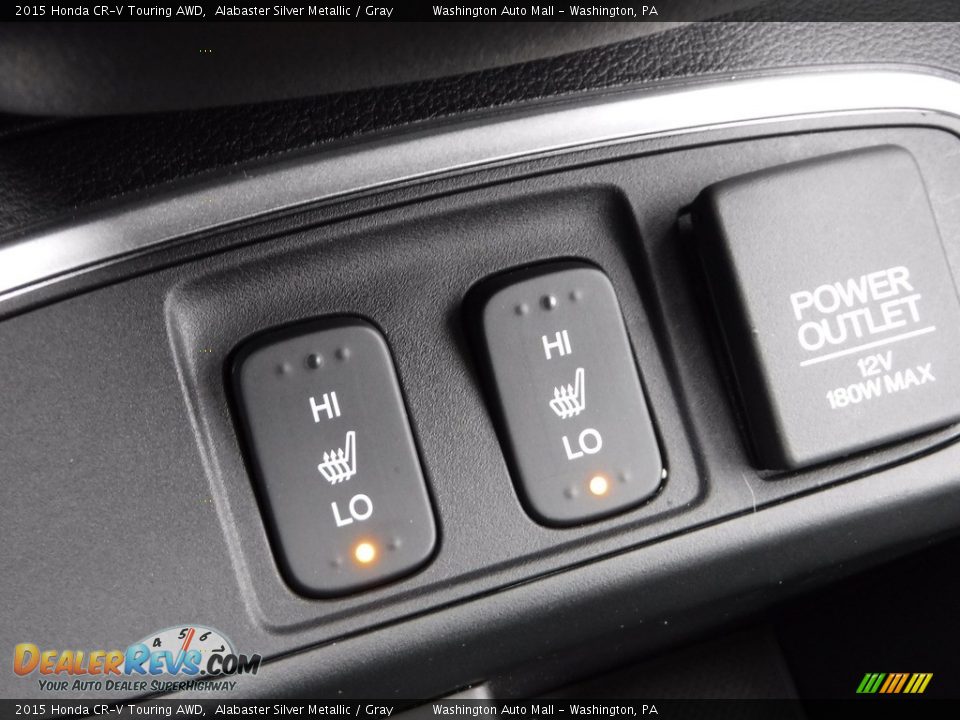 2015 Honda CR-V Touring AWD Alabaster Silver Metallic / Gray Photo #24