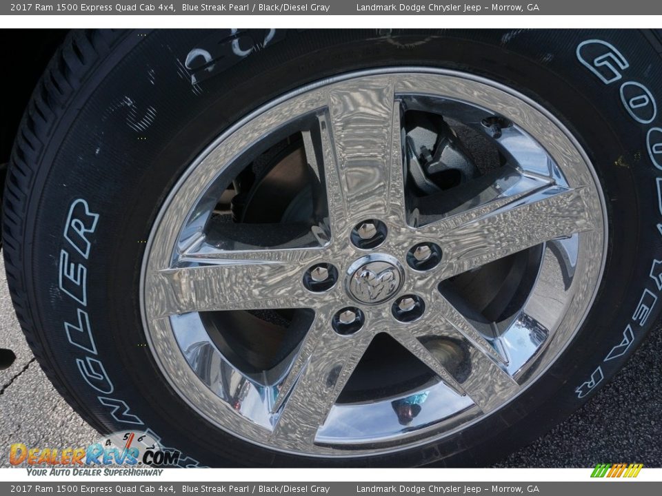 2017 Ram 1500 Express Quad Cab 4x4 Blue Streak Pearl / Black/Diesel Gray Photo #5