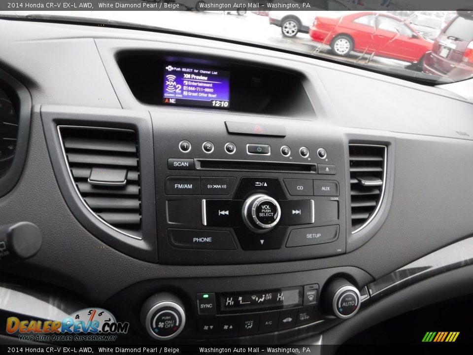 2014 Honda CR-V EX-L AWD White Diamond Pearl / Beige Photo #17