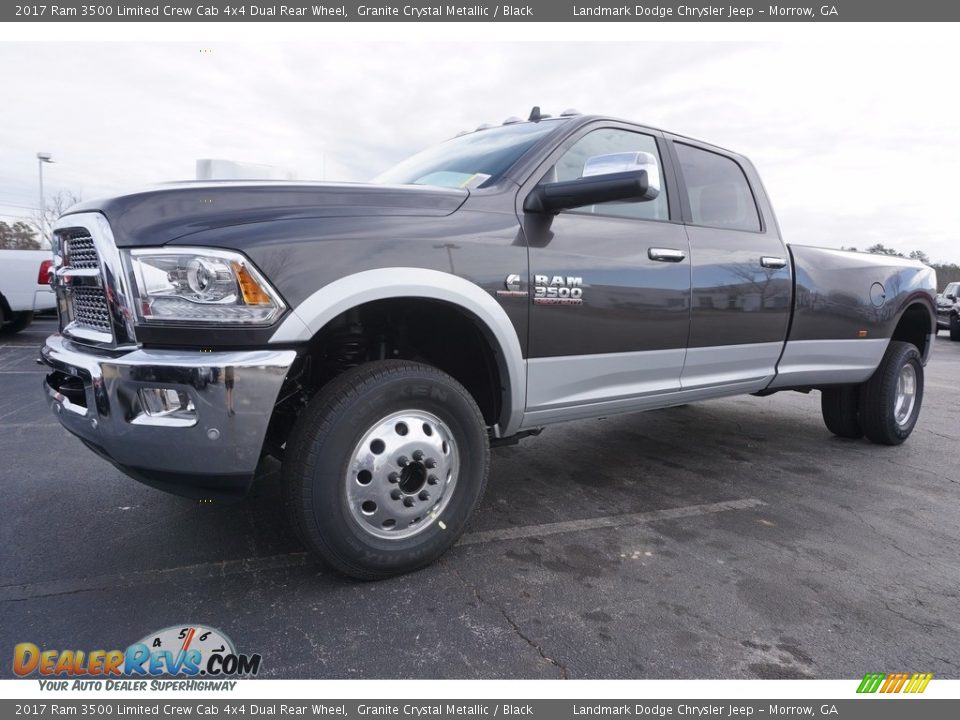 Front 3/4 View of 2017 Ram 3500 Limited Crew Cab 4x4 Dual Rear Wheel Photo #1