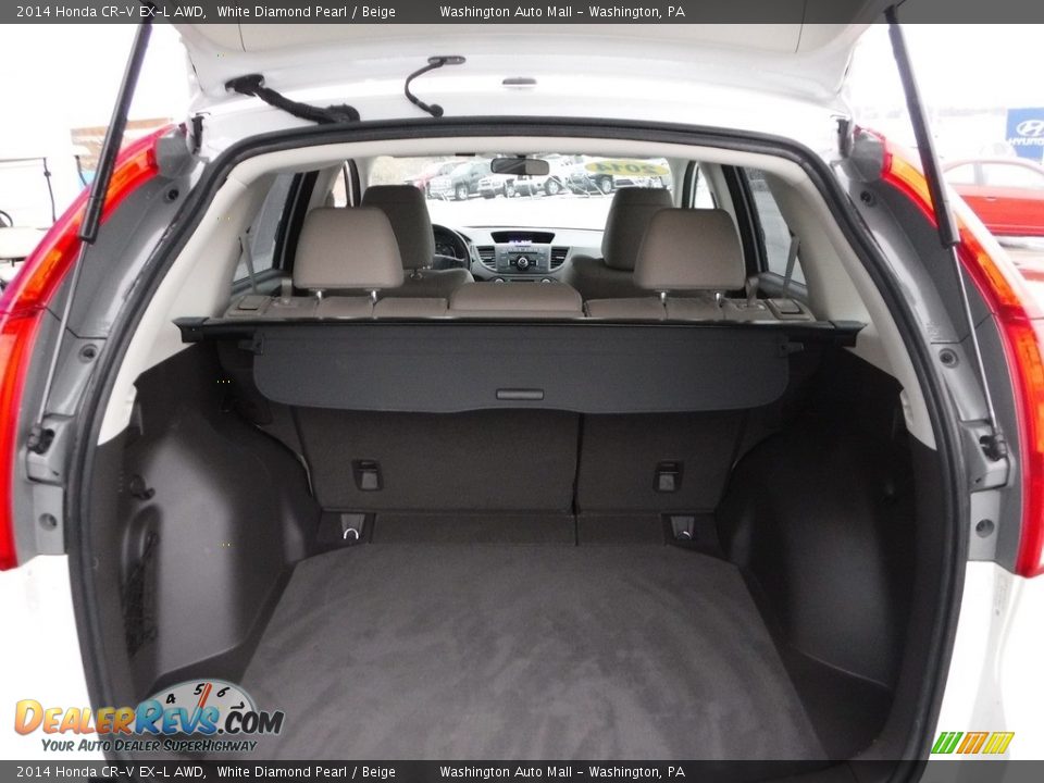 2014 Honda CR-V EX-L AWD White Diamond Pearl / Beige Photo #22